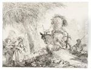 Fuga In Egitto by Giovanni Domenico Tiepolo