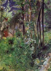 A Woman in a Forest by Anders Zorn