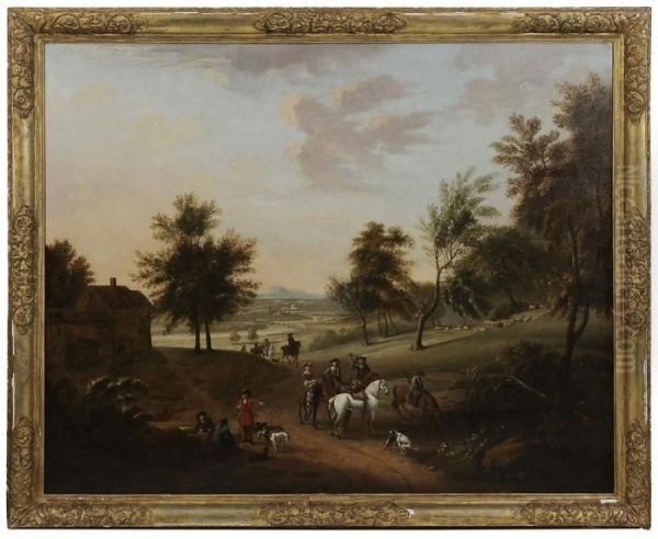 A Hunting Party At Rest - view 1
