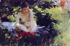 Red Stockings by Anders Zorn