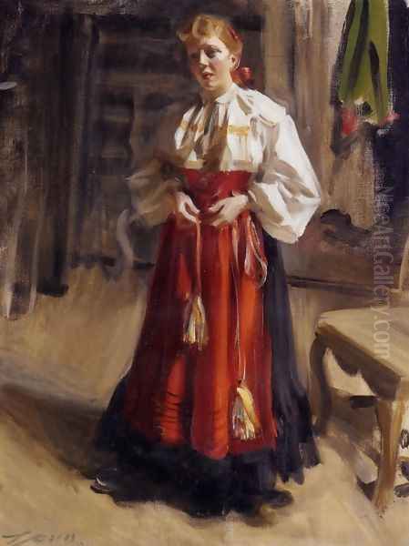 Girl in an Orsa Costume - view 1