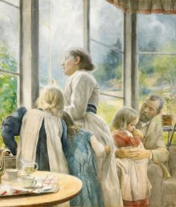 Familjeidyll Pa Punschverandan