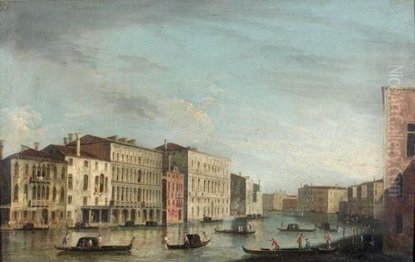 Vue Des Zattere, De San Spirito
Vers San Andrea Et Vue Du Grand Canal Prise A La Hauteur Du Palais
Foscari, Venise - view 1