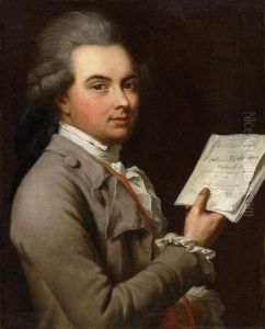Portrait Of Ernst Christoph 
Dreâ”œÆ’ler With The Manuscript Of A Spring Song, On The Occasion Of The 
Marriage Of David August Von Apell To Wilhelmine Caroline Amalie 
Tischbein In 1778