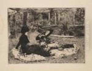 Sur L'herbe by James Jacques Joseph Tissot