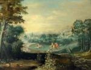 Chasse Au Cerf Dans Un Paysage by Lodovico Pozzoserrato (see Toeput, Lodewijk)