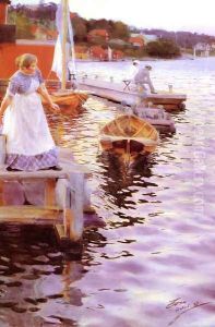 Vågskvalp (Lappings of the waves) by Anders Zorn