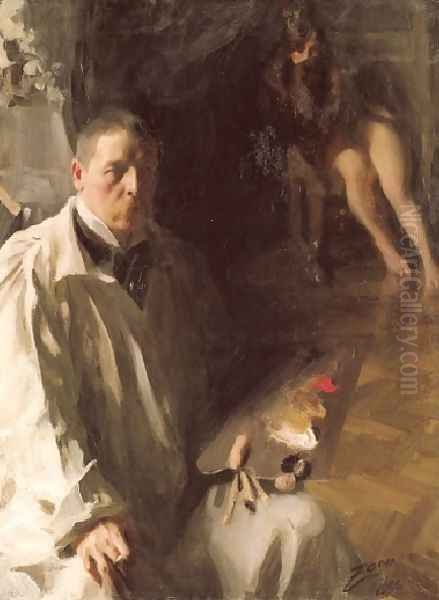 Självporträtt med modell (Self-portrait with a model) - view 1