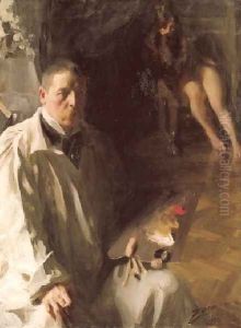 Självporträtt med modell (Self-portrait with a model) by Anders Zorn