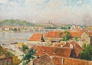 Blick Auf Prag by Heinrich Tomec