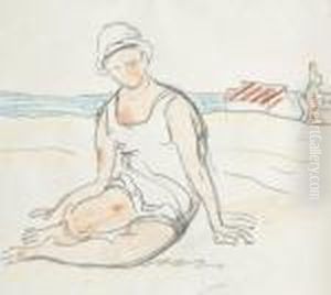 Pe Plaja by Nicolae Tonitza