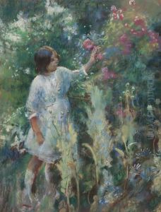 In The Garden by Henry Tonks