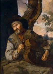 Un Joueur De Vielle Un Joueur De Vielle