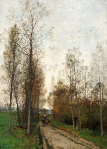 Hostlandskap Fran Grez-sur-loing by Oscar Emil Torna