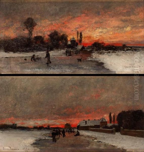 Winter Scene With Scater - view 1