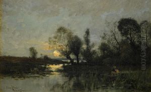 Franskt Sjolandskap I Mansken by Oscar Emil Torna