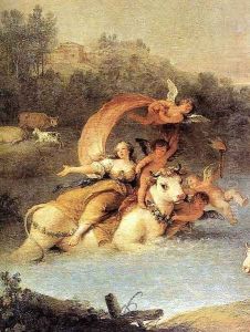 The Rape of Europa (detail) 1740-50 by Francesco Zuccarelli