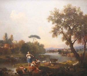 Landscape with a Boy Fishing, c.1740-50 by Francesco Zuccarelli