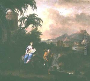 Flight into Egypt by Francesco Zuccarelli