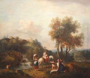 Landscape with a Lady on a Horse, c.1740-50 by Francesco Zuccarelli