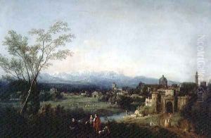 Fantastical Landscape, Vicenza by Francesco Zuccarelli