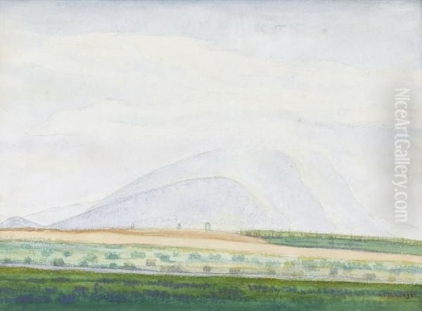 Weite Landschaft Mit Bergkette - view 1