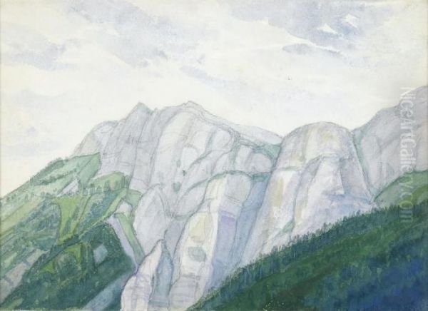 Bergpartie Mit Waldgrenze - view 1