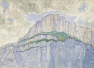Felsige Bergpartie by Albert Trachsel