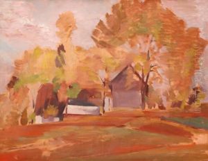 Cottages On The Village Green by Jan Trampota