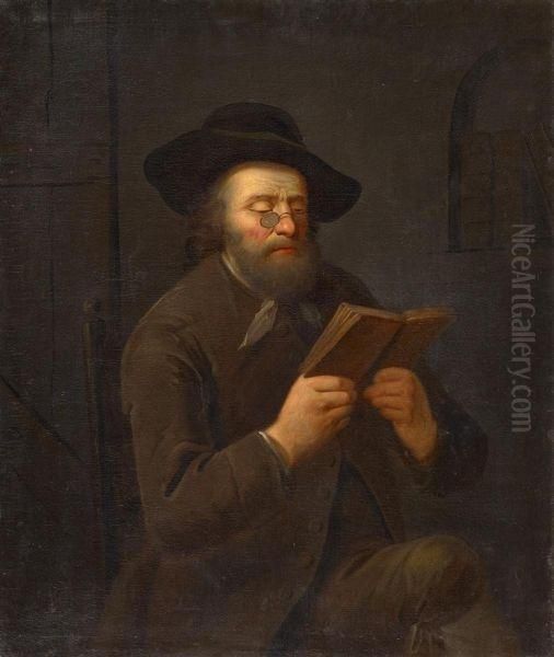 Man Reading - view 1