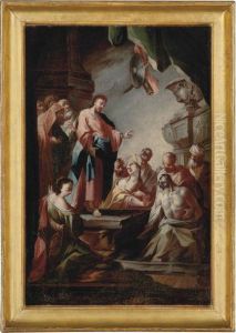 The Raising Of Lazarus by Paul Troger