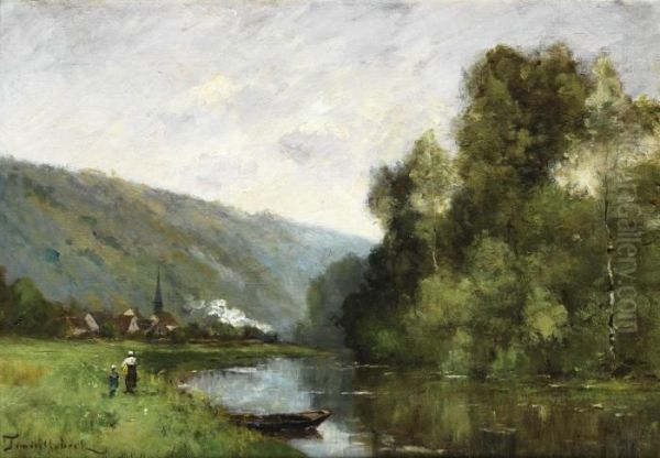 Promeneurs Le Long D'un Fleuve - view 1