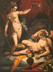 Amor and Psyche by Jacopo Zucchi