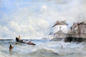 Fishing Boat Off The French Coast by Edward Tucker