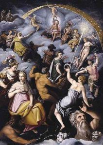 The Assembly of the Gods 1575-76 by Jacopo Zucchi