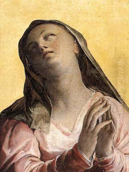 Assumption of the Virgin (detail-1) c. 1566 by Federico Zuccaro