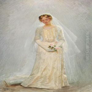 Portraet Af En Brud by Laurits Regner Tuxen
