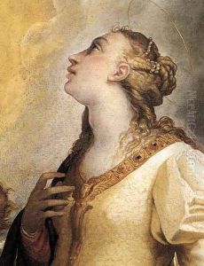 Assumption of the Virgin (detail-2) c. 1566 by Federico Zuccaro