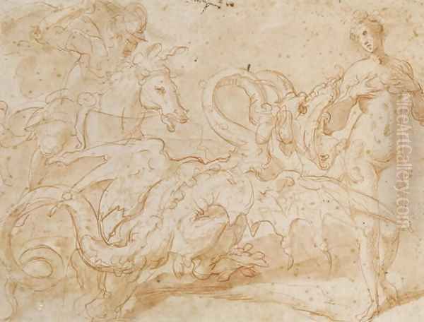 Perseus Rescues Andromeda - view 1