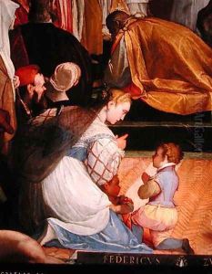 Frederick Barbarossa (c.1123-90) Pays Public Homage to Pope Alexander III (1105-81) in March 1177 2 by Federico Zuccaro