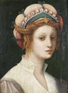 Portrait Of A Lady, Bust-length, In Classical Costume