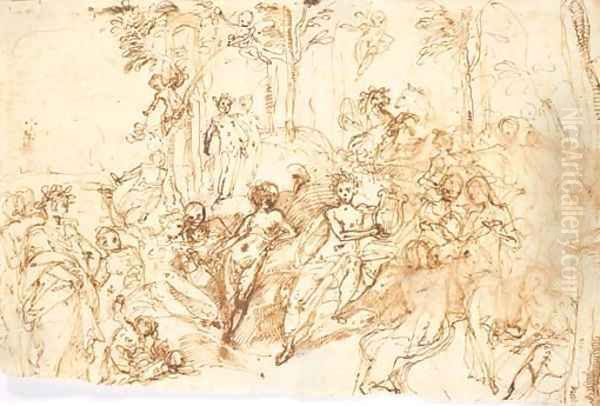 Apollo and the Muses on Parnassus - view 1