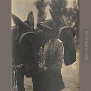 Black Man With Mule by Doris Ulmann