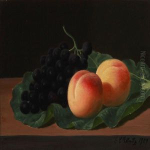 Still Life With Peaches And Grapes On A Cabbage Leaf Still Life With Peaches And Grapes On A Cabbage Leaf