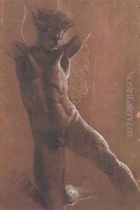 Demon 1878 by Mihaly von Zichy
