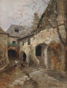 "courtyard In Joching" by Paul Unbereit