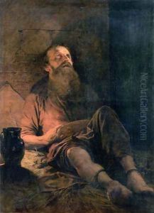 In Prison by Mihaly von Zichy