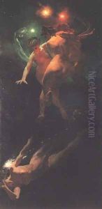 Falling Stars 1879 by Mihaly von Zichy
