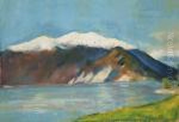 Gardasee Mit Monte Baldo - view 1