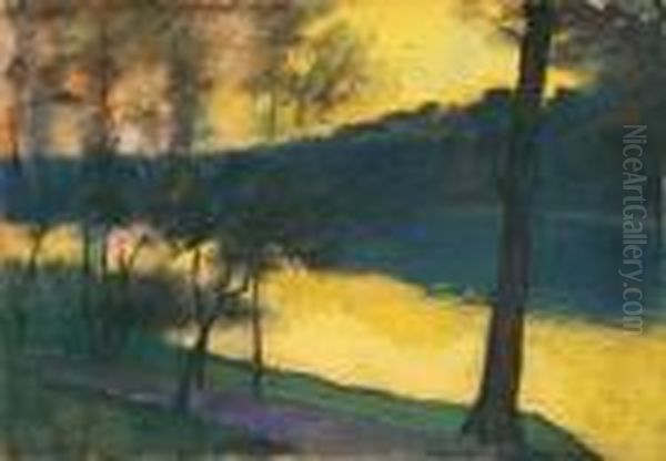 Markischer See Bei Sonnenuntergang - view 1